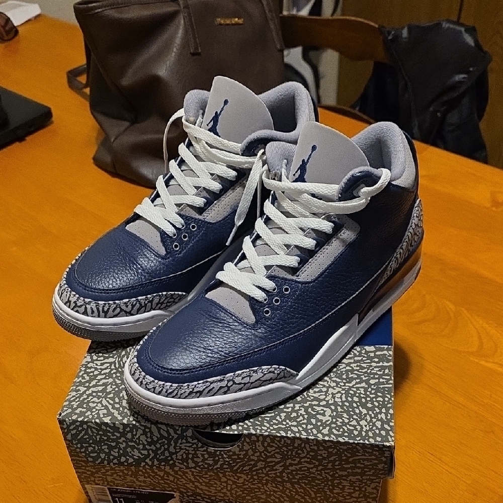 Jordan Athletic Shoes - Navy and Gray